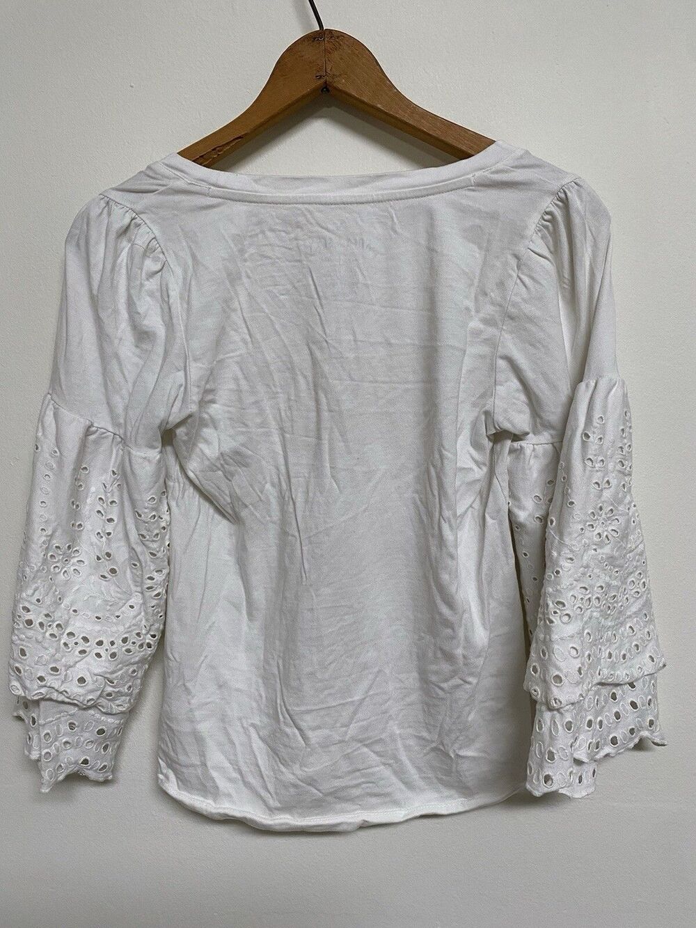 American Eagle Laced Blouse Women's XS Soft and Sexy LS Boho Minimalist - Picture 5 of 5